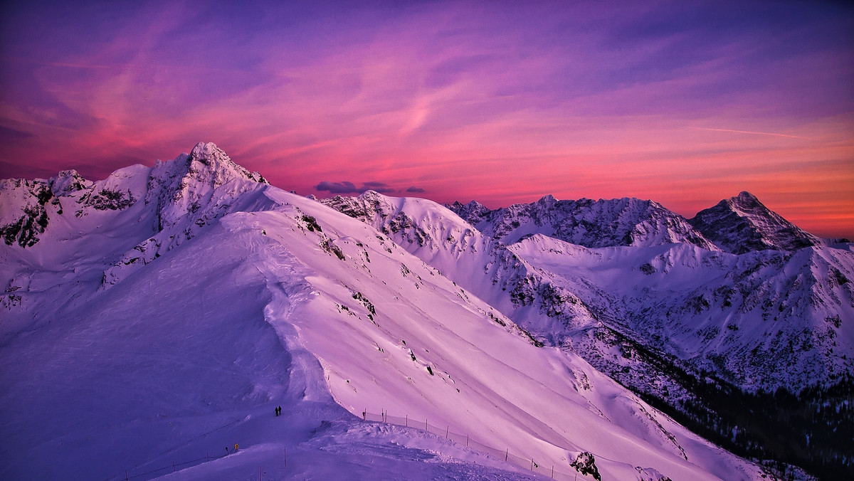 Zachód słońca w Tatrach - Fotografie Tomasz Madejski reportaż