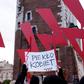 Demonstracja zwolenników prawa do legalnej aborcji