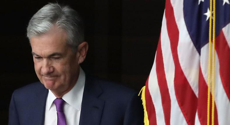 WASHINGTON, DC - SEPTEMBER 26: Federal Reserve Board Chairman Jerome Powell arrives for a news conference on September 26, 2018 in Washington, DC. The Fed raised short-term interest rates by a quarter percentage point as expected today, with market watchers expecting one more increase this year and three more in 2019.Photo by Mark Wilson/Getty Images