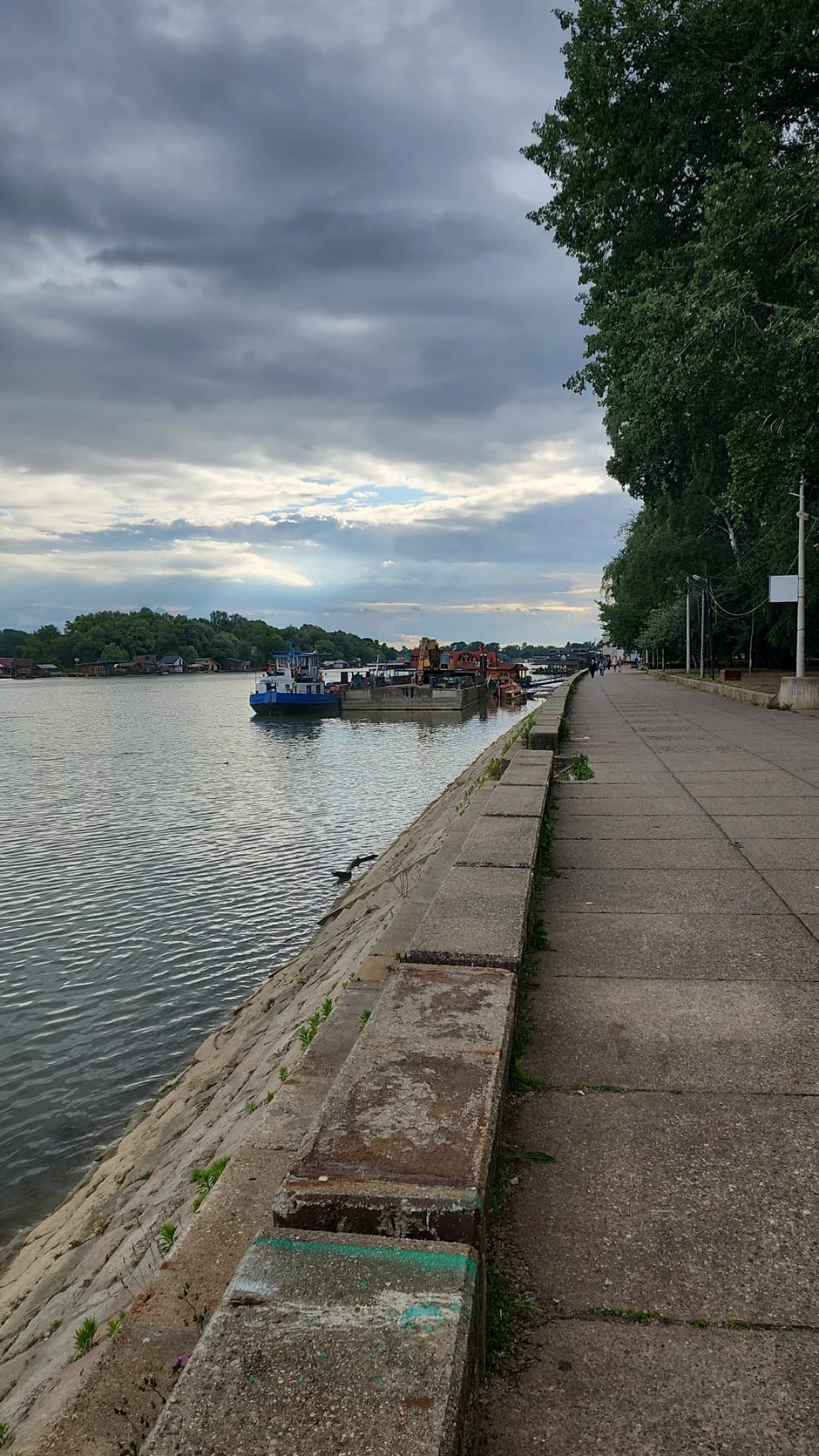 Na Savskom keju izvučen brod