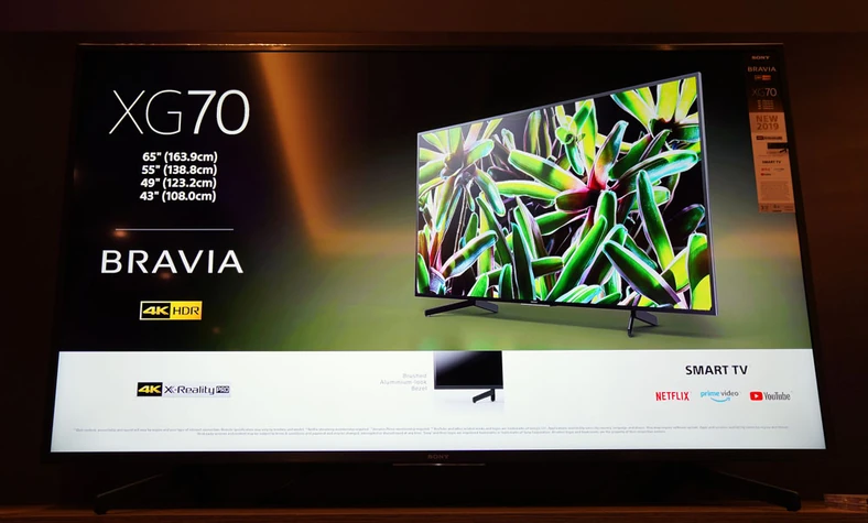 Sony Bravia XG70 - najtańsza seria nowych TV Sony