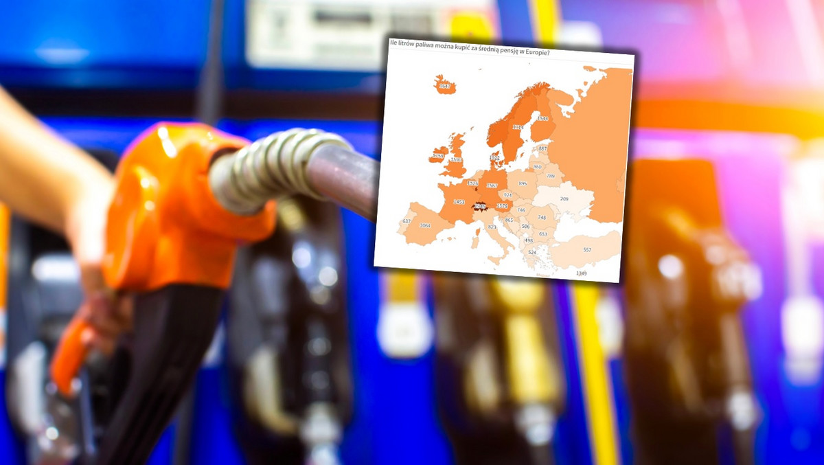 Szwajcar za średnią krajową kupi trzy razy więcej benzyny niż Polak. A reszta Europy? [MAPA]