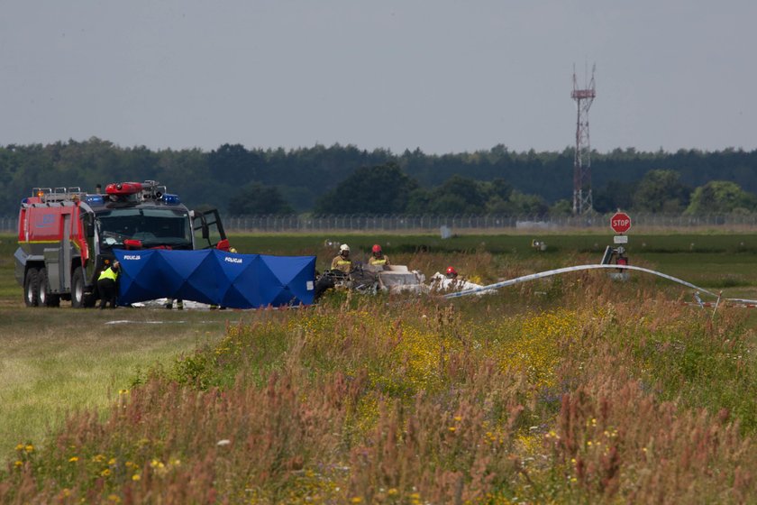 Tragedia w Bydgoszczy. Wypadek awionetki. Dwie osoby nie żyją