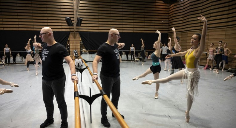 Italian ballet dancer and deputy artistic director of Uruguay’s National Ballet Francesco Ventriglia at rehearsals in Montevideo