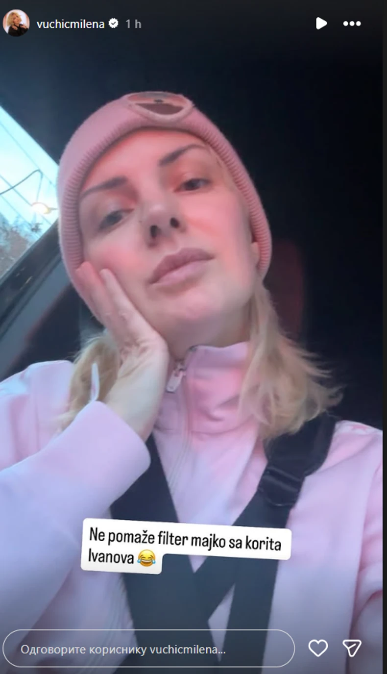 Milena Vučić bez šminke 