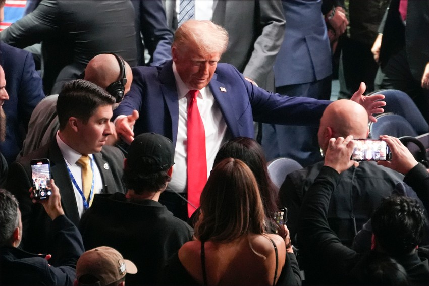 Donald Tramp na takmičenju UFC u Njujorku 16. novembra