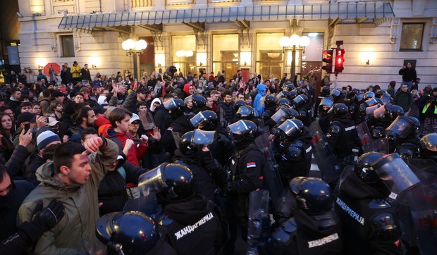 Protest ispred Rektorata