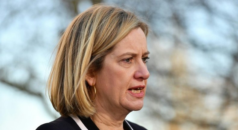 Britain's Work and Pensions Secretary Amber Rudd opposed Brexit in the 2016 referendum