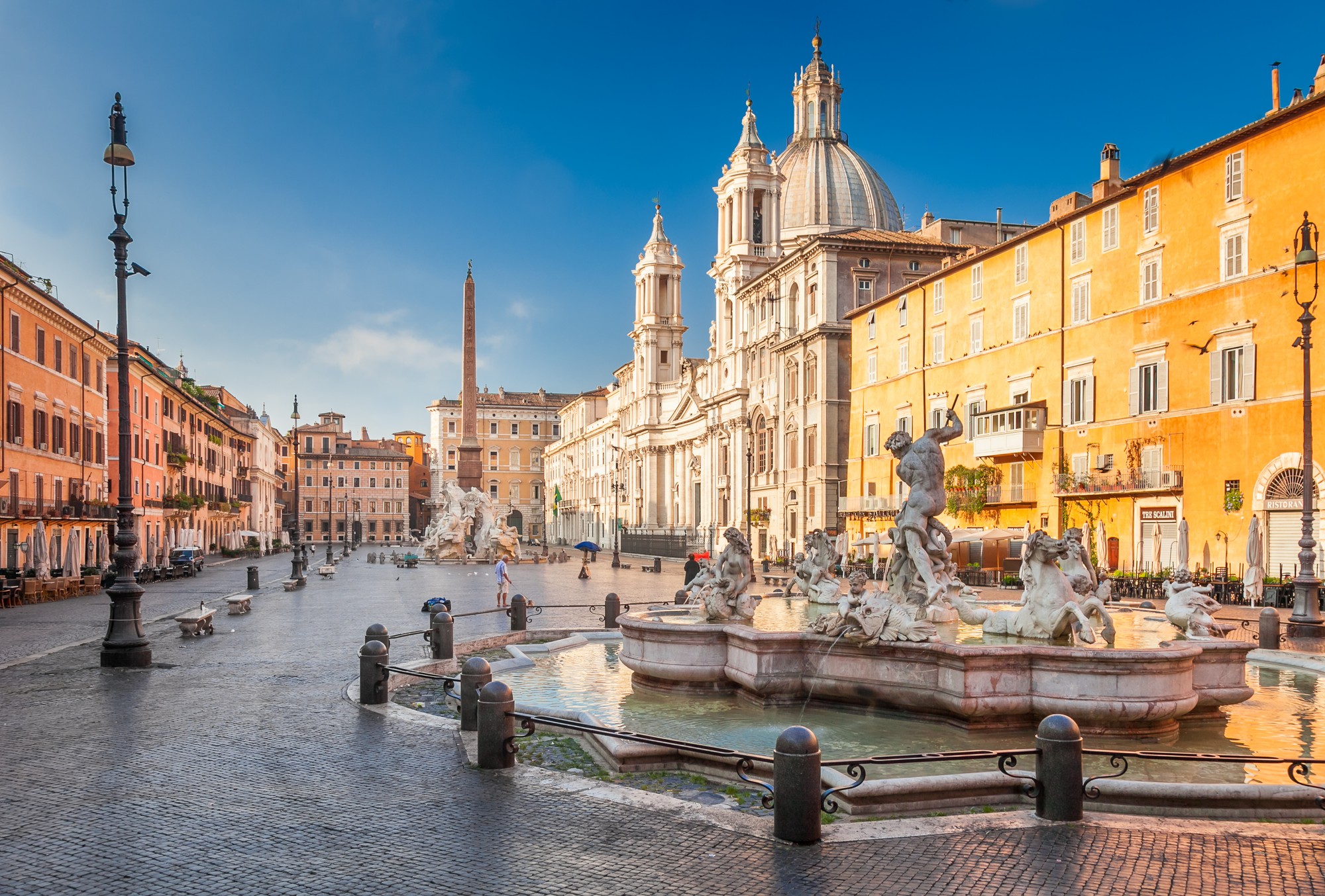 Taliansko bez hluku a tlačeníc: Nádherné barokové námestie Piazza Navona s ikonickými fontánami je ideálnou alternatívou k preplnenej Fontáne di Trevi.