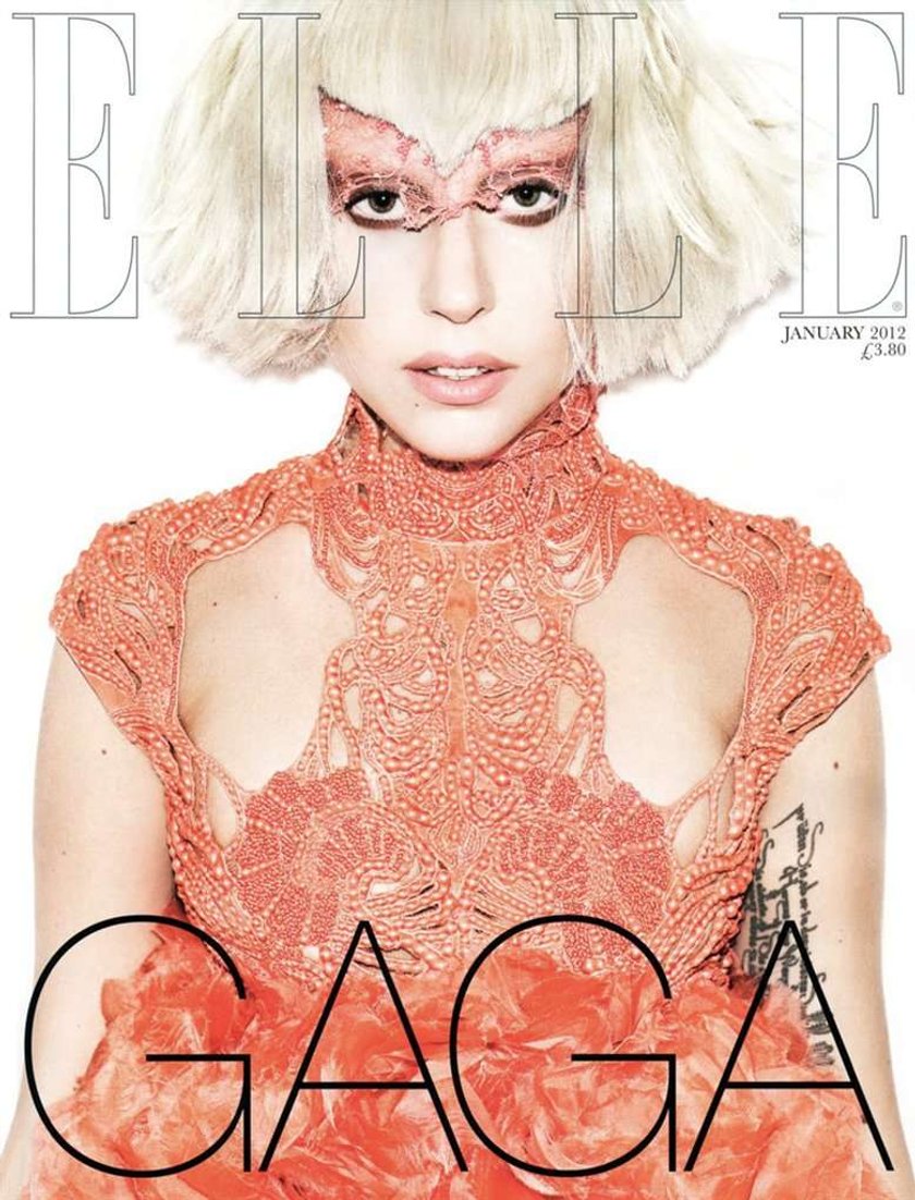 Lady Gaga Elle styczeń 2012