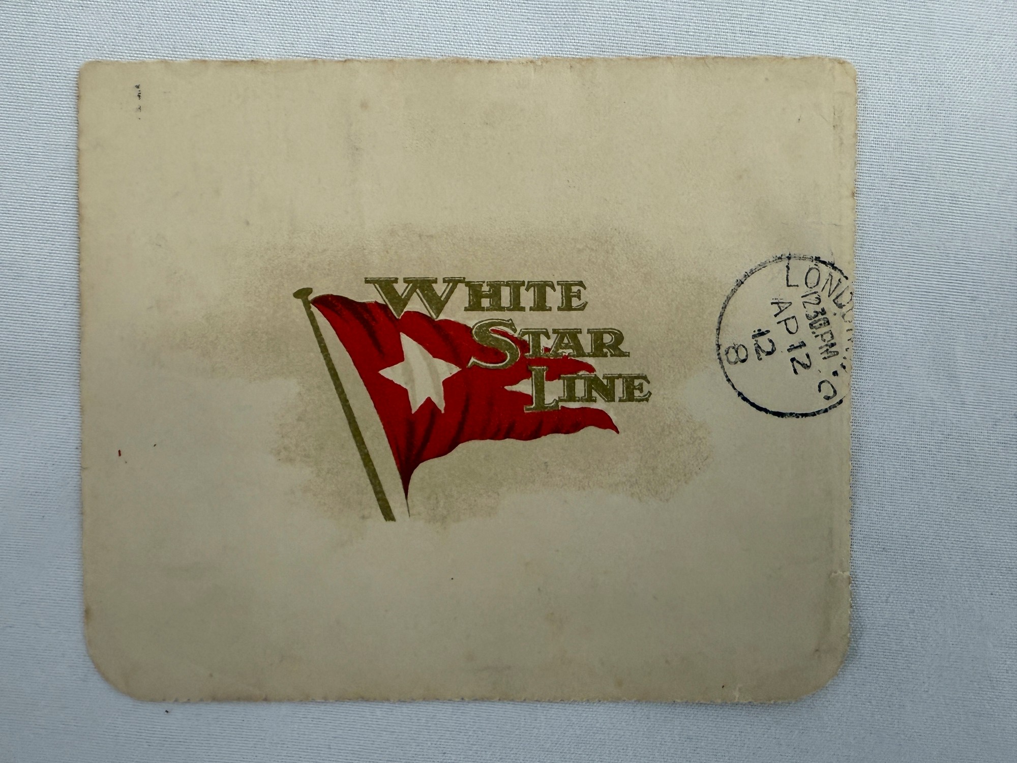 List napísaný na palube Titanicu.