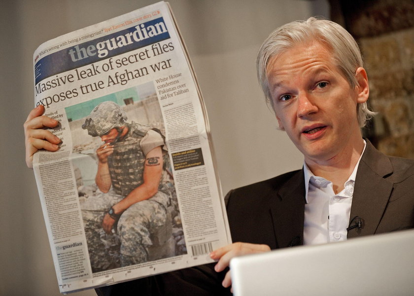 WikiLeaks founder Assange at the Old Bailey, the Central Criminal Court, in London