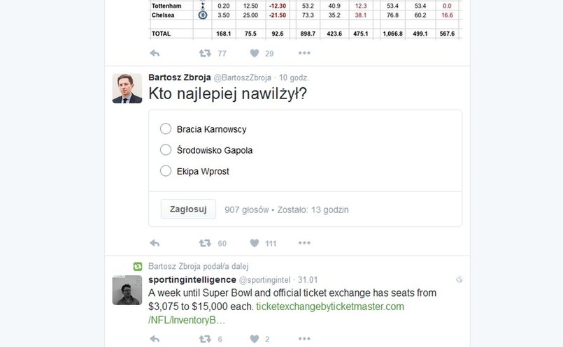 Bartosz Zbroja, rzecznik ministerstwa sportu na Twitterze