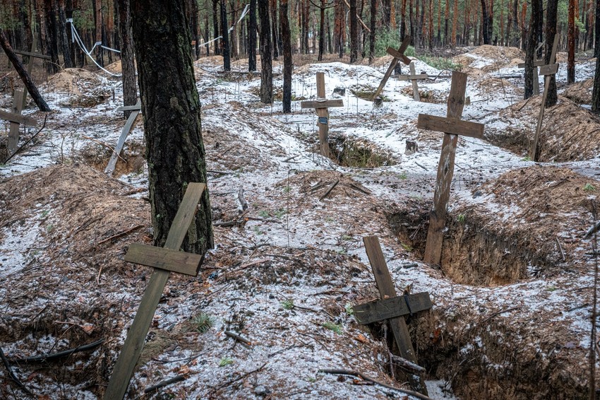 Masovna grobnica u Izjumu u Harkovskoj oblasti