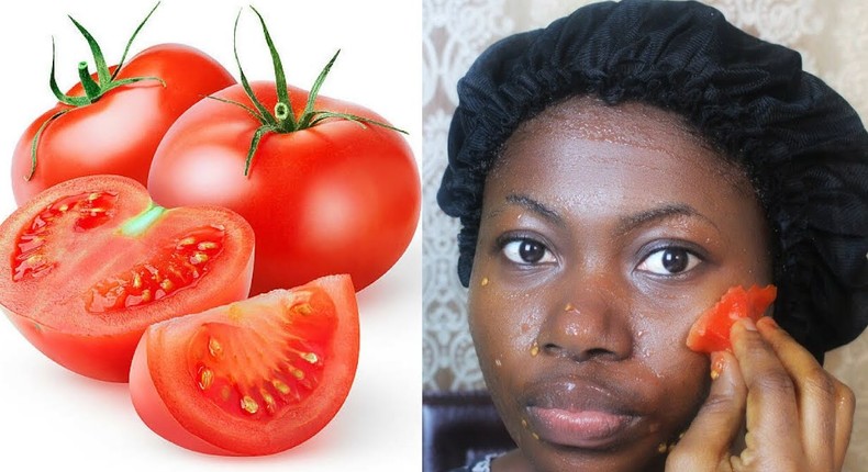 2 ways to lighten the skin naturally with tomatoes  [Wikihow]