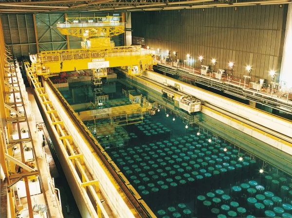 Zużyte paliwo nuklearne w brytyjskiej stacji przetwarzania odpadów jądrowych Sellafield