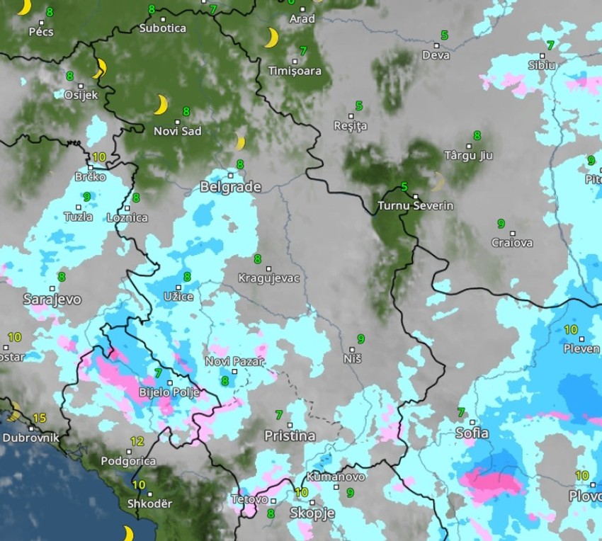 Sneg sutra u 4 ujutru