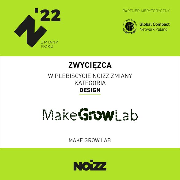 MakeGrowLab zwycięża w kategorii Design