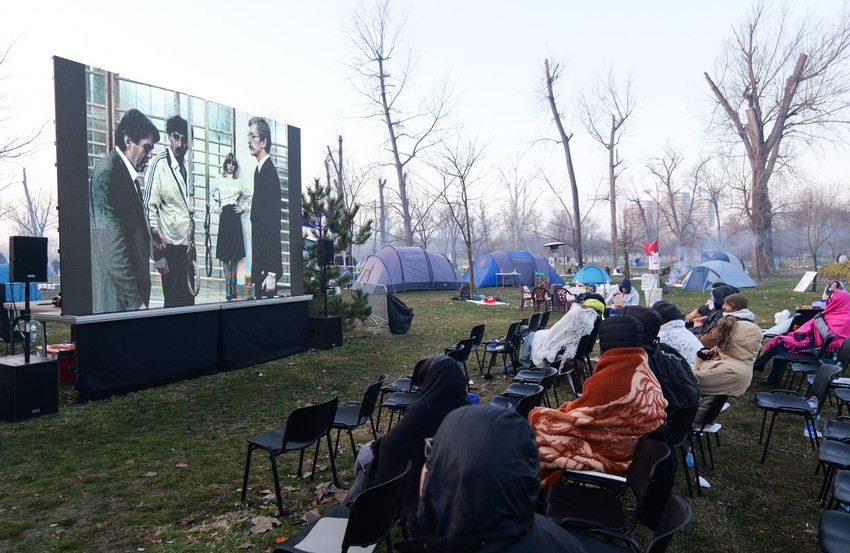Novi Sad, blokada Mosta slobode