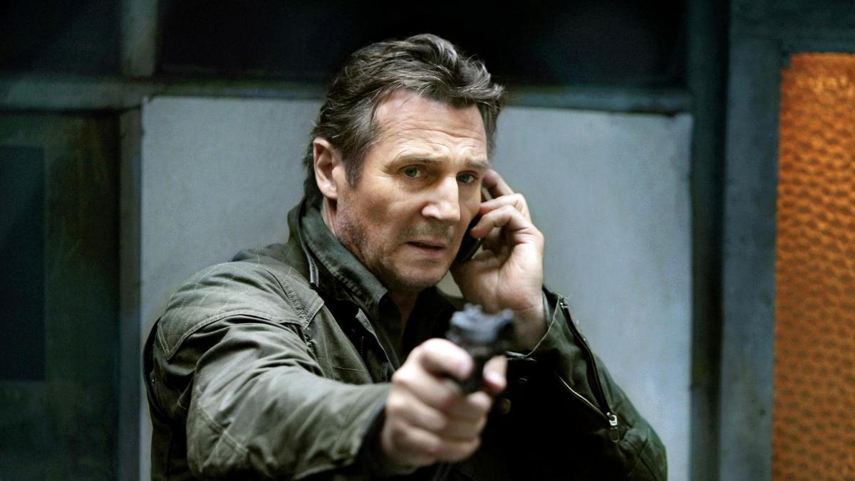 Liam Neeson. Kadr z filmu „Uprowadzona