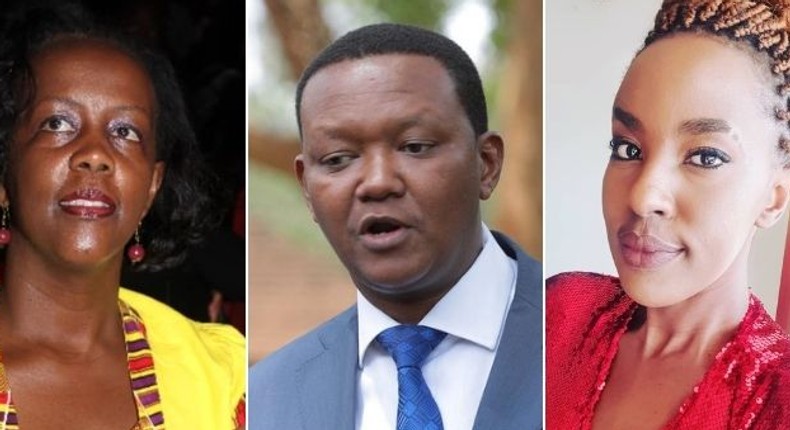 Josephine Thitu, Alfred Mutua and Lillian Ng'ang'a