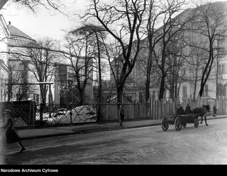 Gmach Sejmu w trakcie przebudowy, 1928