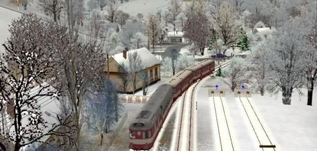 Screen z gry "Trainz Simulator 2009"