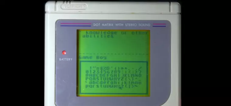 Tak, istnieje już Game Boy, na którym można przeglądać internet