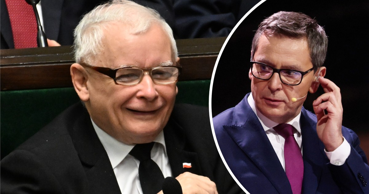 Niecodzienna sytuacja podczas wywiadu z Kaczyńskim. "Żarcik"