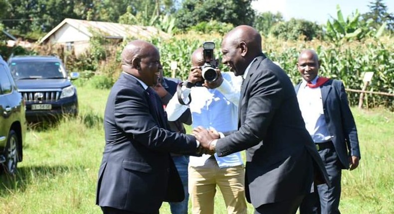 DP William Ruto with Nyeri Governor Mutahi Kahiga