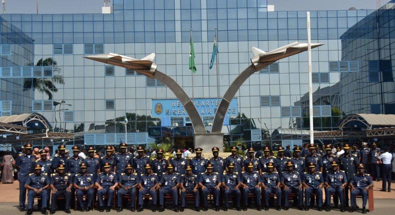 Airforce chief decorates 54 newly promoted officers