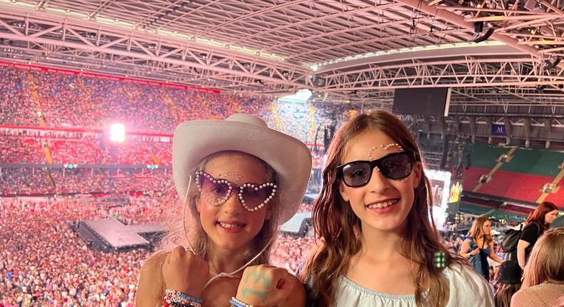 The author's daughters declared the Taylor Swift concert the best day of their lives.Courtesy of Nick Sonderup