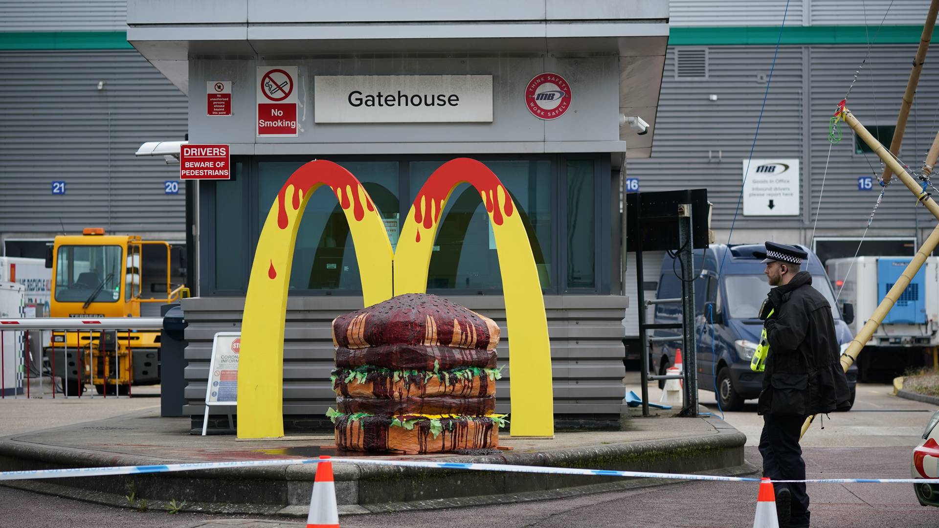 "Zabrakło hamburgerów". Wegańscy działacze zablokowali 1900 ciężarówek McDonald's