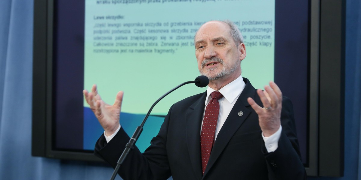 Co Macierewicz mówi o osobach, które nie zgodzą się z raportem?