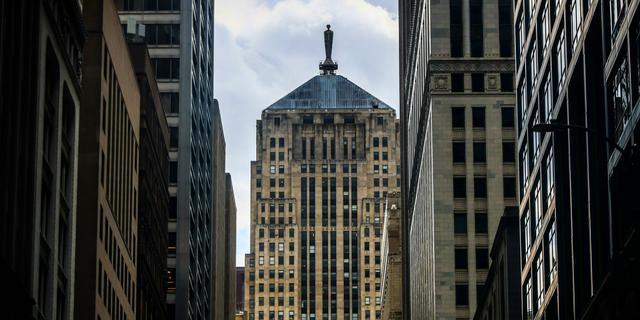 The Chicago Board of Trade building in The Loop.Beata Zawrzel/NurPhoto via Getty Images