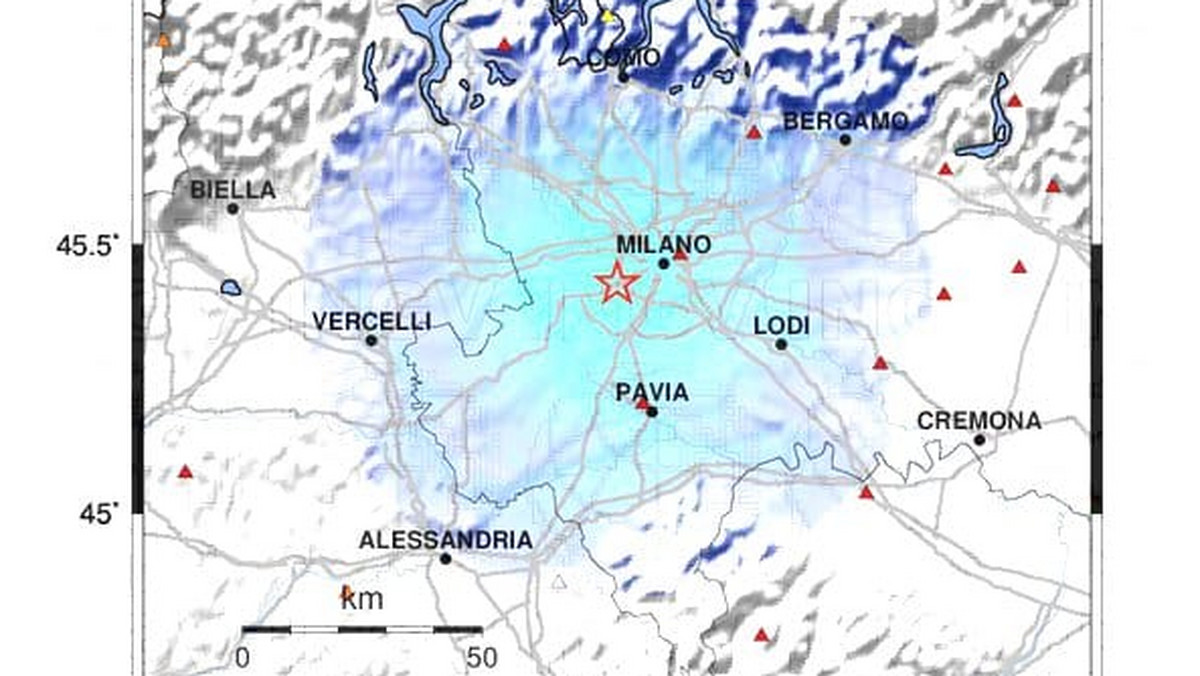 Najsilniejsze od 500 lat trzęsienie ziemi w Mediolanie