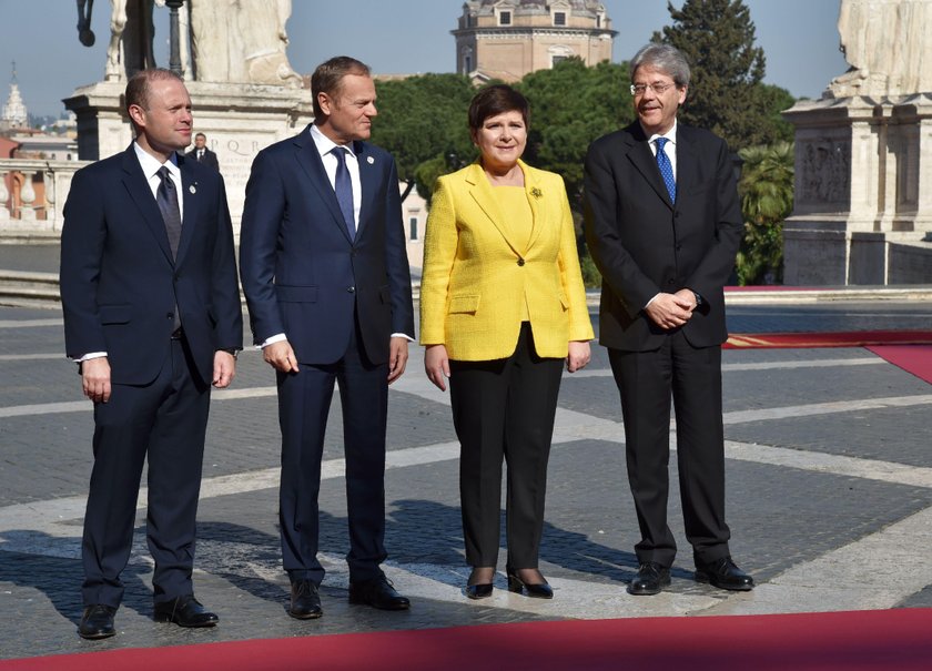 Szydło i Tusk na obchodach podpisania Traktatów Rzymskich