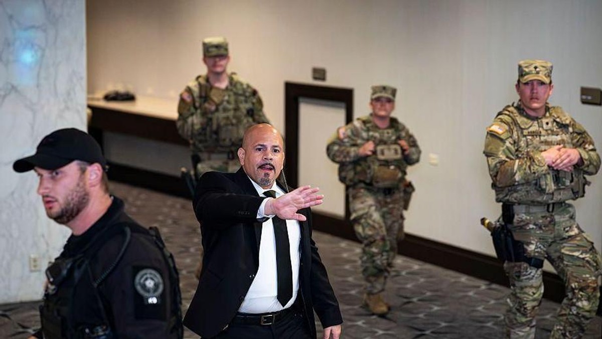 Agenti tajne službe i pripadnici Nacionalne garde u Vašingtonu posle pucnjave u hotelu Hilton | Foto: Getty Images