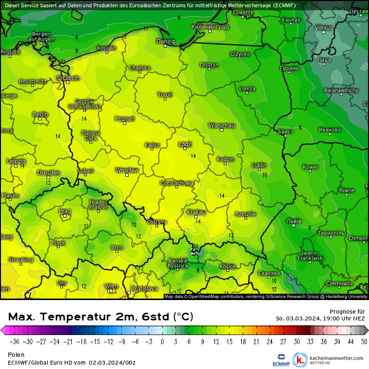 W niedzielę bardzo wysokie temperatury pozostaną głównie nad zachodnią, środkową i południową Polską