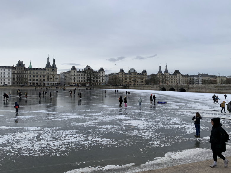 Kopenhaga zimą.
