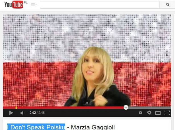 Marzia Gaggioli wraca i śpiewa "I Don't Speak Polsku" [WIDEO]