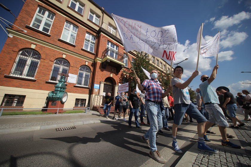 Protest w ZWiK w Łodzi
