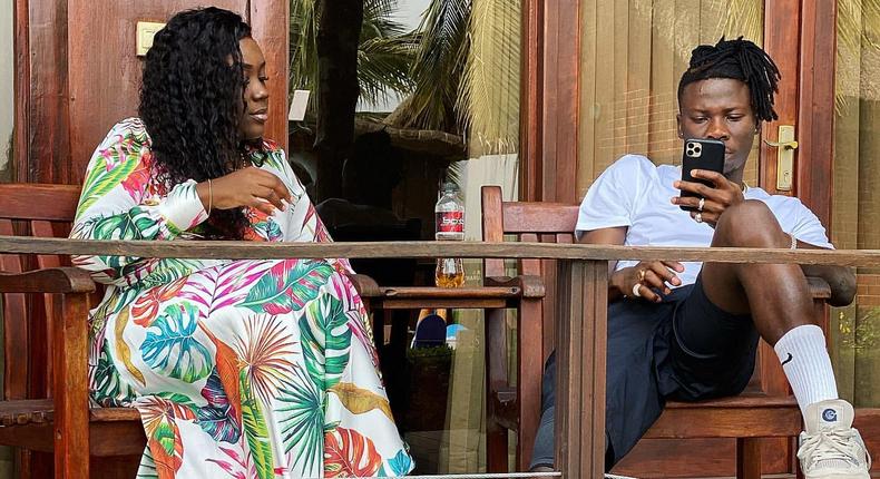 Stonebwoy and wife, Dr Louisa Setakla