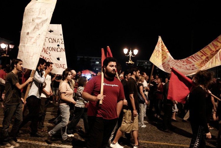 Protest w Grecji przeciwko wizycie angeli Merkel