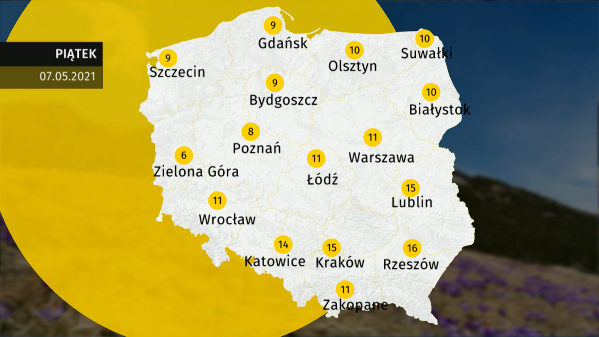 Prognoza pogody dla Polski. Jaka pogoda w piątek 7 maja 2021 r.? 