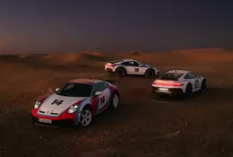 Porsche 911 Dakar w historycznym "malowaniu" z Rajdu Safari. Jest polski akcent