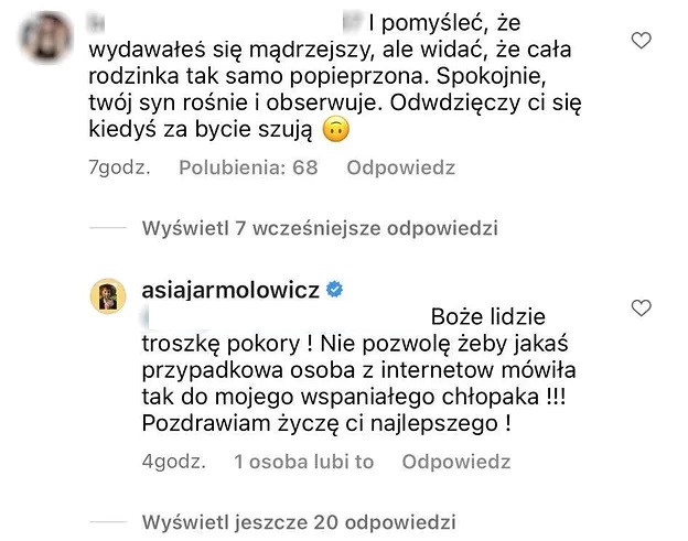 Joanna Jarmołowicz na Instagramie
