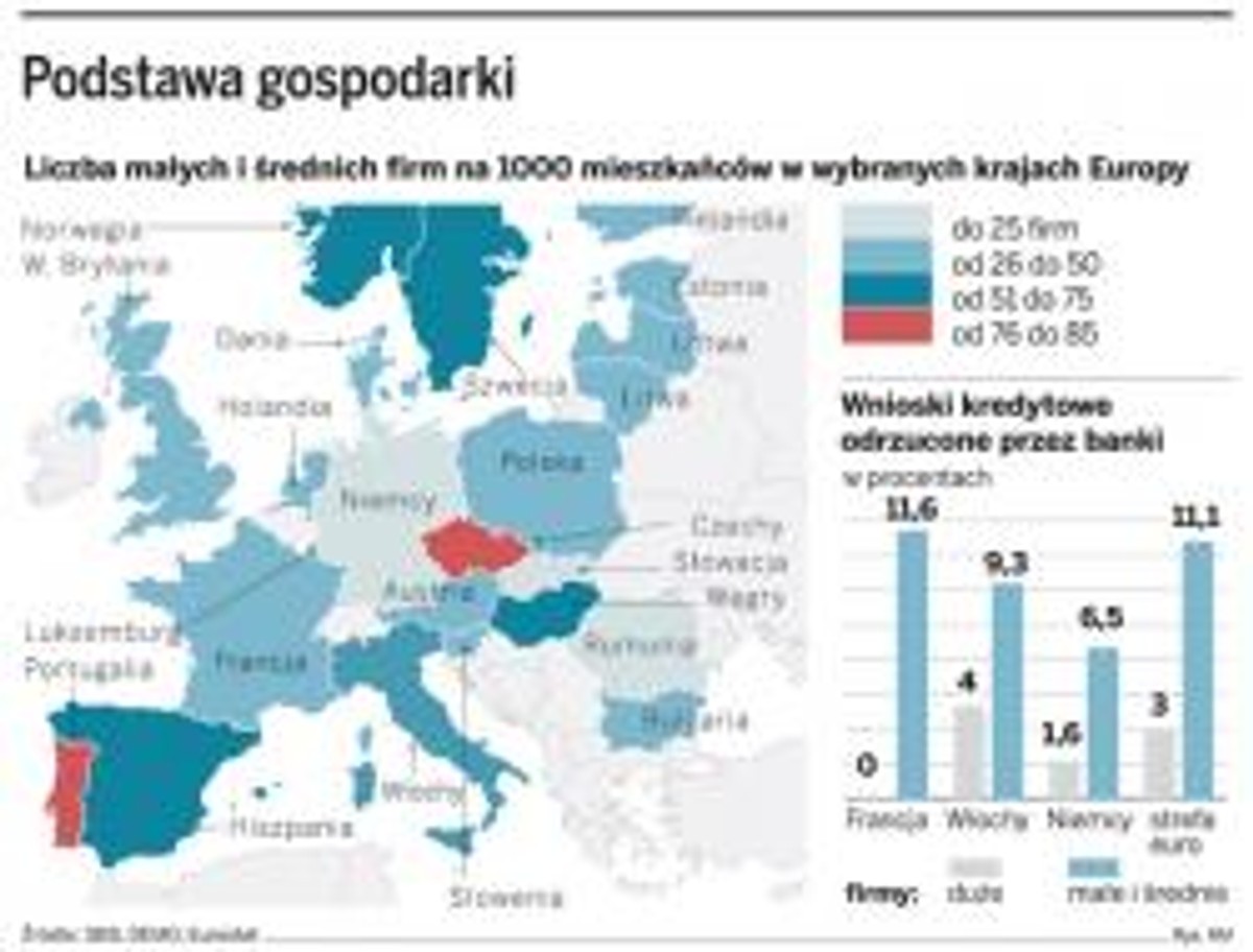 Małe i średnie przedsiębiorstwa stanowią kościec gospodarki Europy