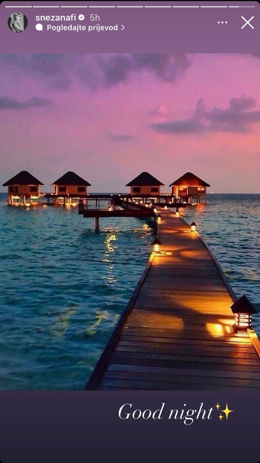 Snežana na luksuznom putovanju