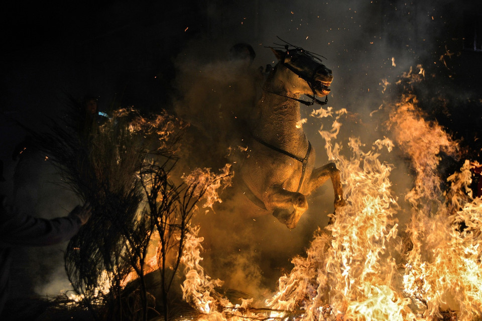 Festiwal "Luminarias" w San Bartolome de Pinares w Hiszpanii (2014)